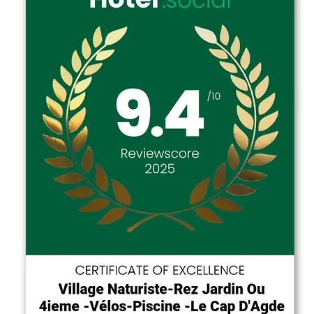 公寓 Rez De Jardin Ou Ascenseur 4 Ieme Piscine -wifi-dans Le Village Naturiste Holidaysochic *